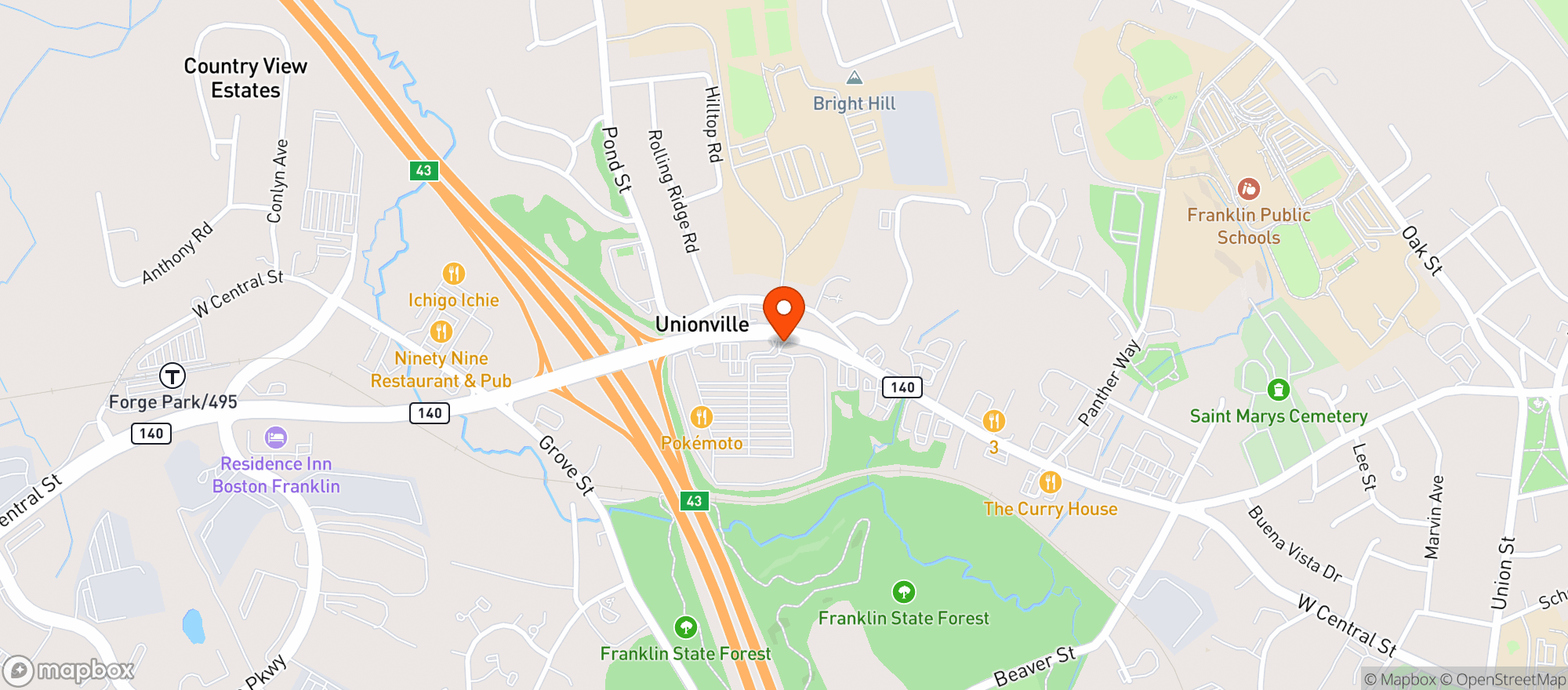 Map showing Gnc