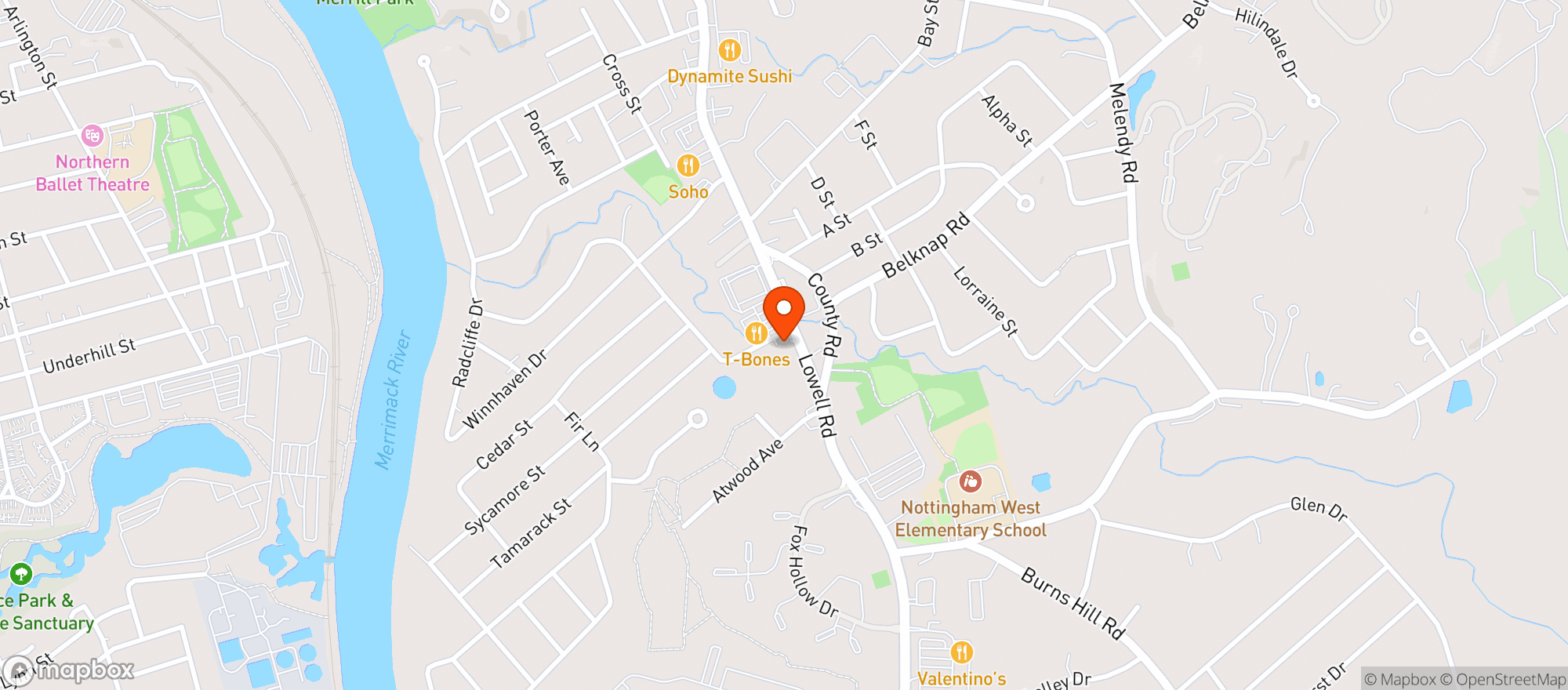 Map showing Tobacco Junction
