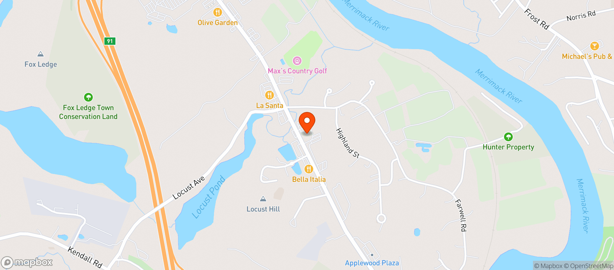 Map showing Tremonte Pizzeria Restaurant And Ale House