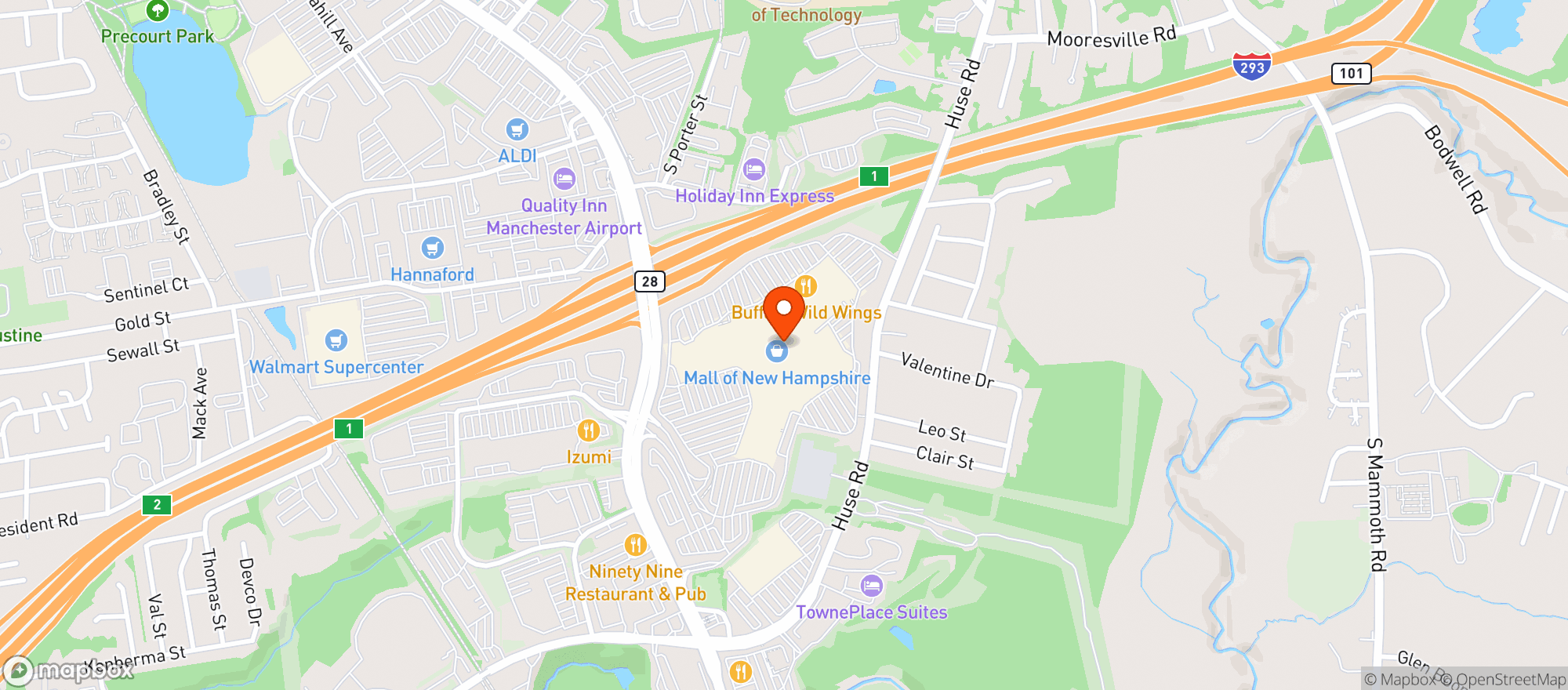 Map showing Buffalo Wild Wings Gril #3746