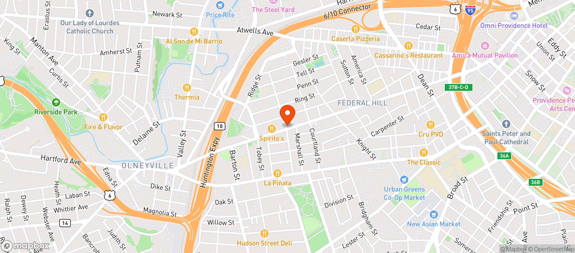 Map showing Sawyers LLC