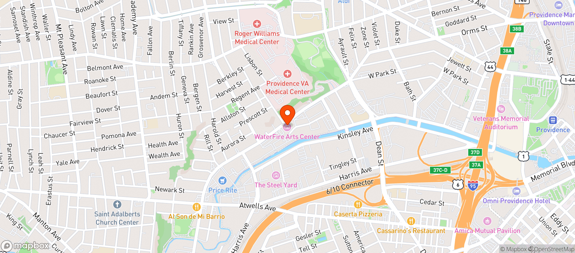 Map showing Ri Brew Fest