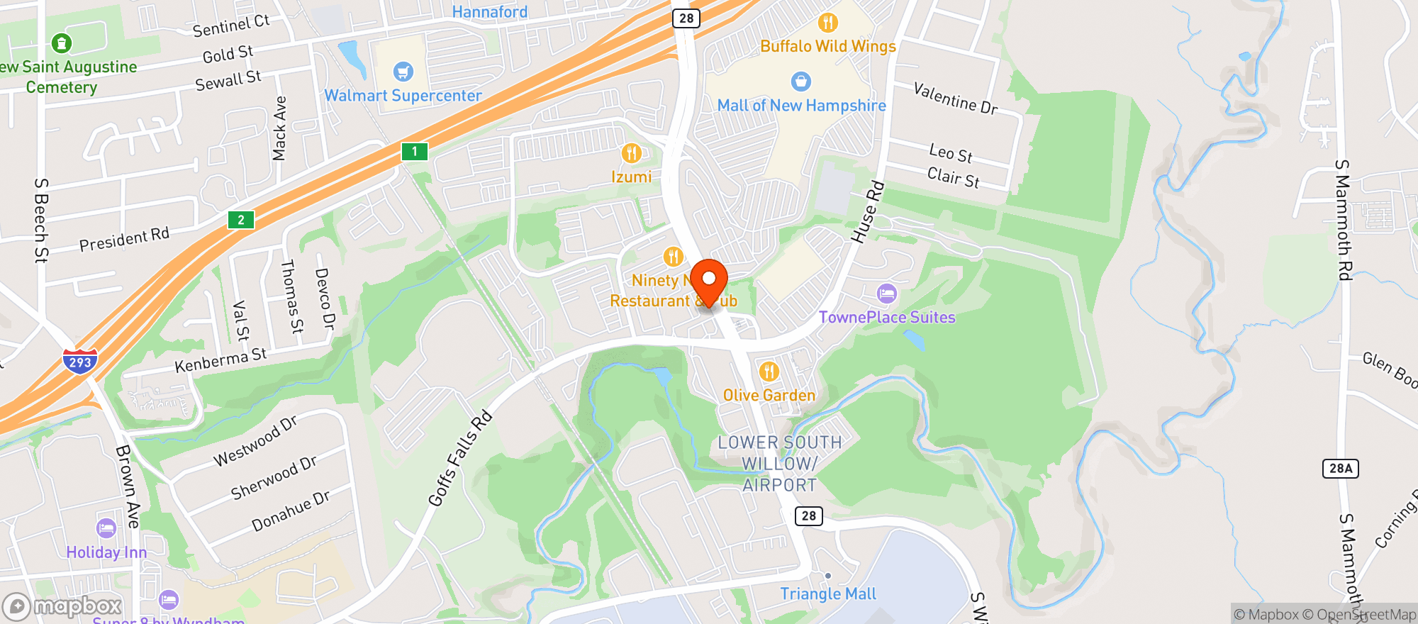 Map showing Vitamin Shoppe - Manchester