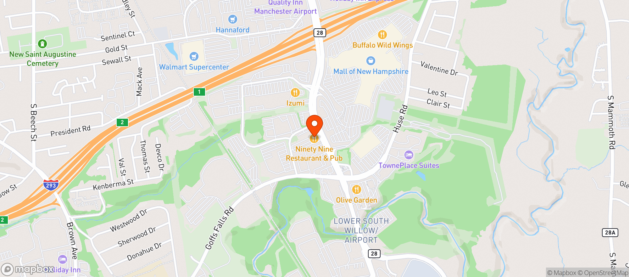 Map showing 99 Restaurant & Pub #31