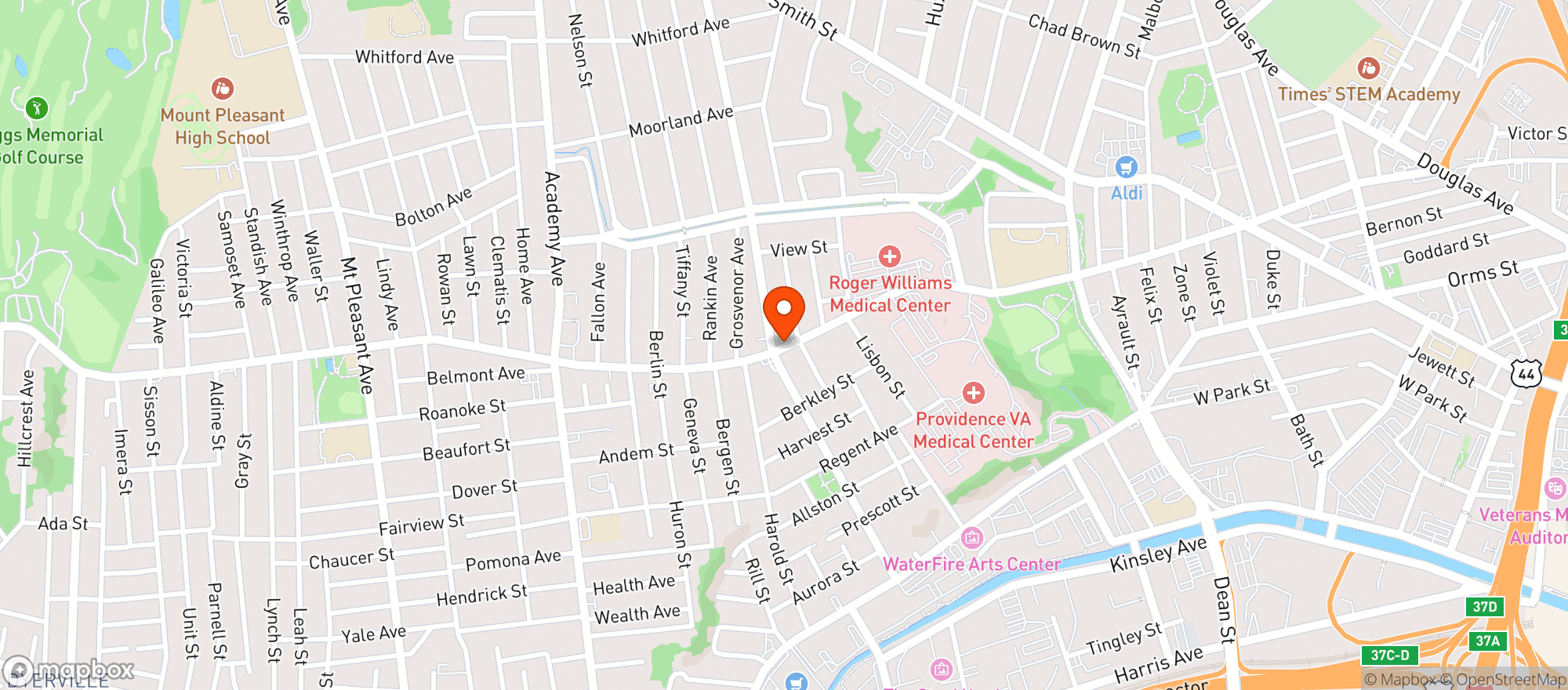 Map showing Gilligans Bar