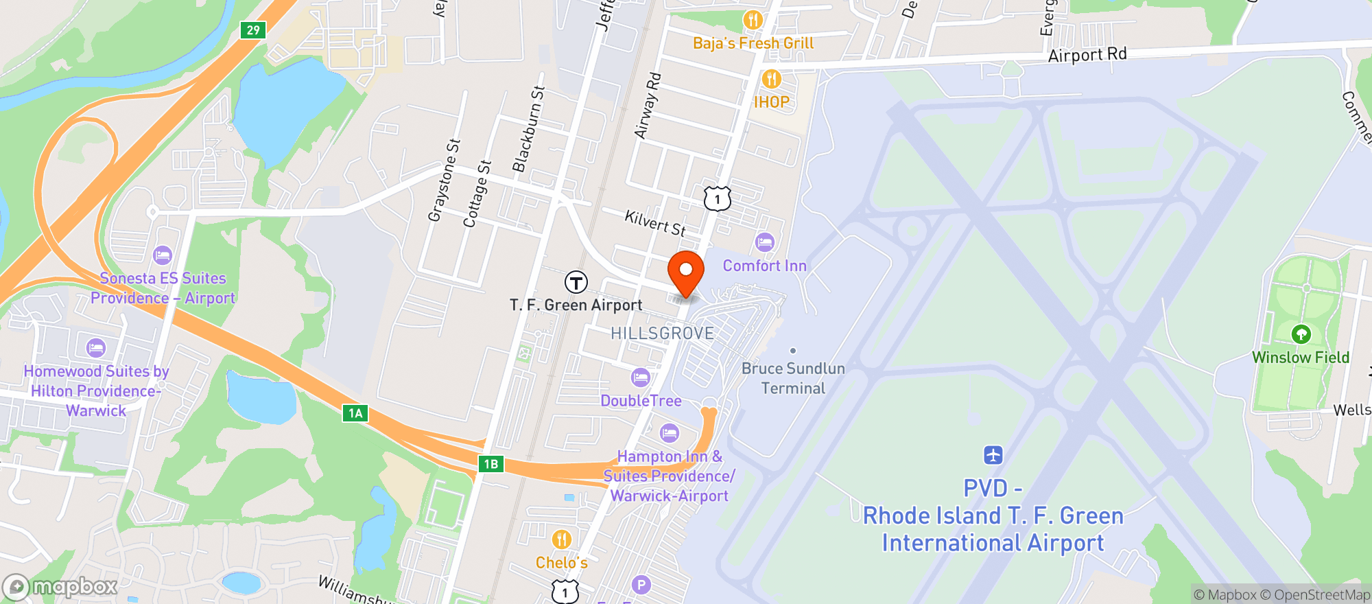Map showing Town Line Fine Wine & Spirits