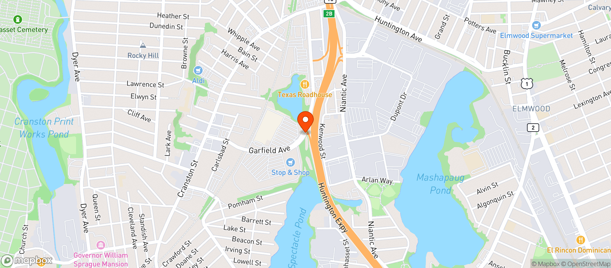 Map showing Stop & Shop