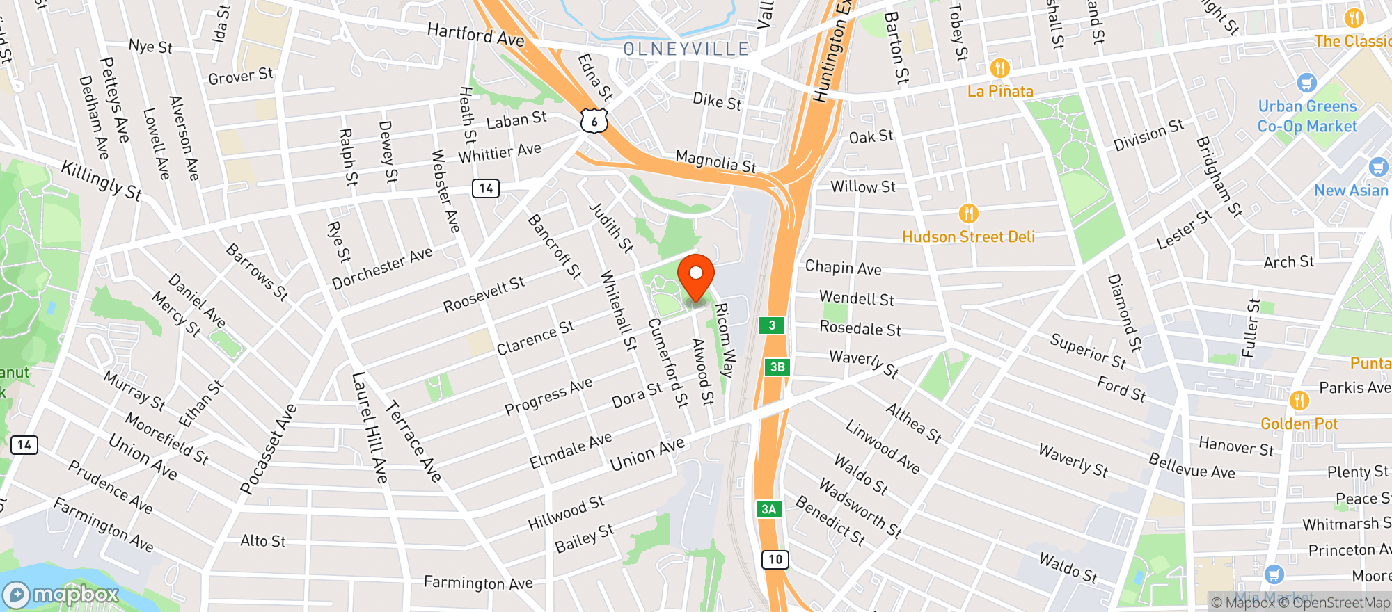 Map showing Stop & Shop