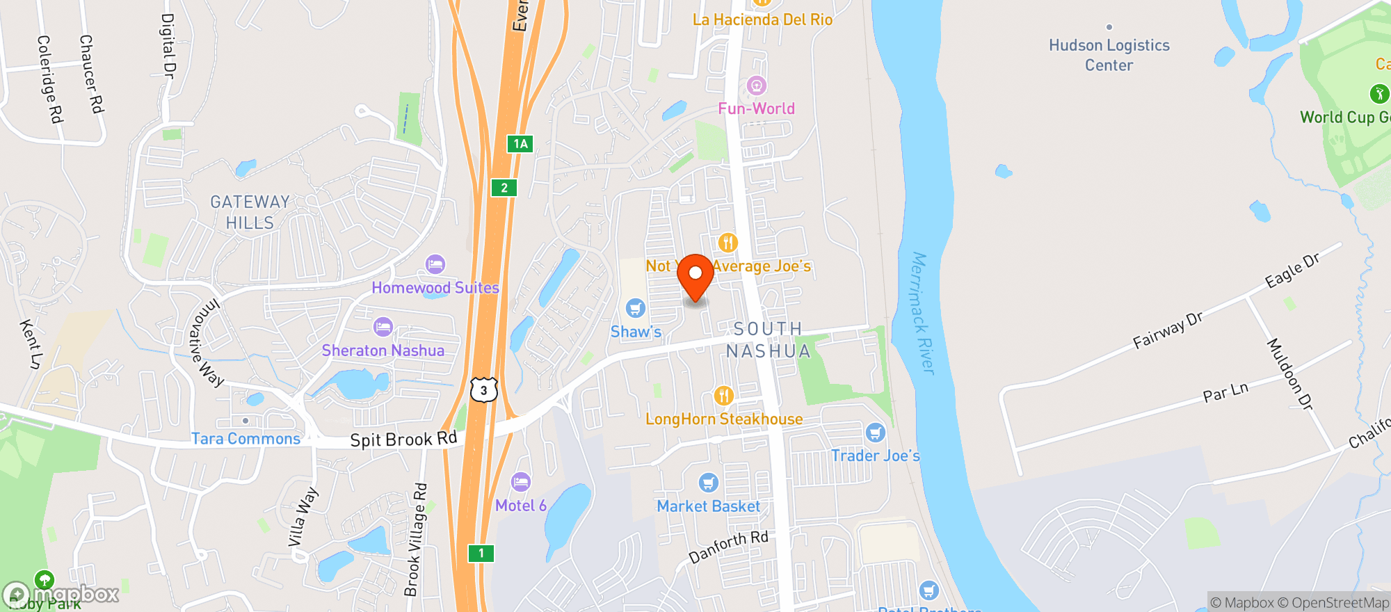 Map showing Brothers Butcher