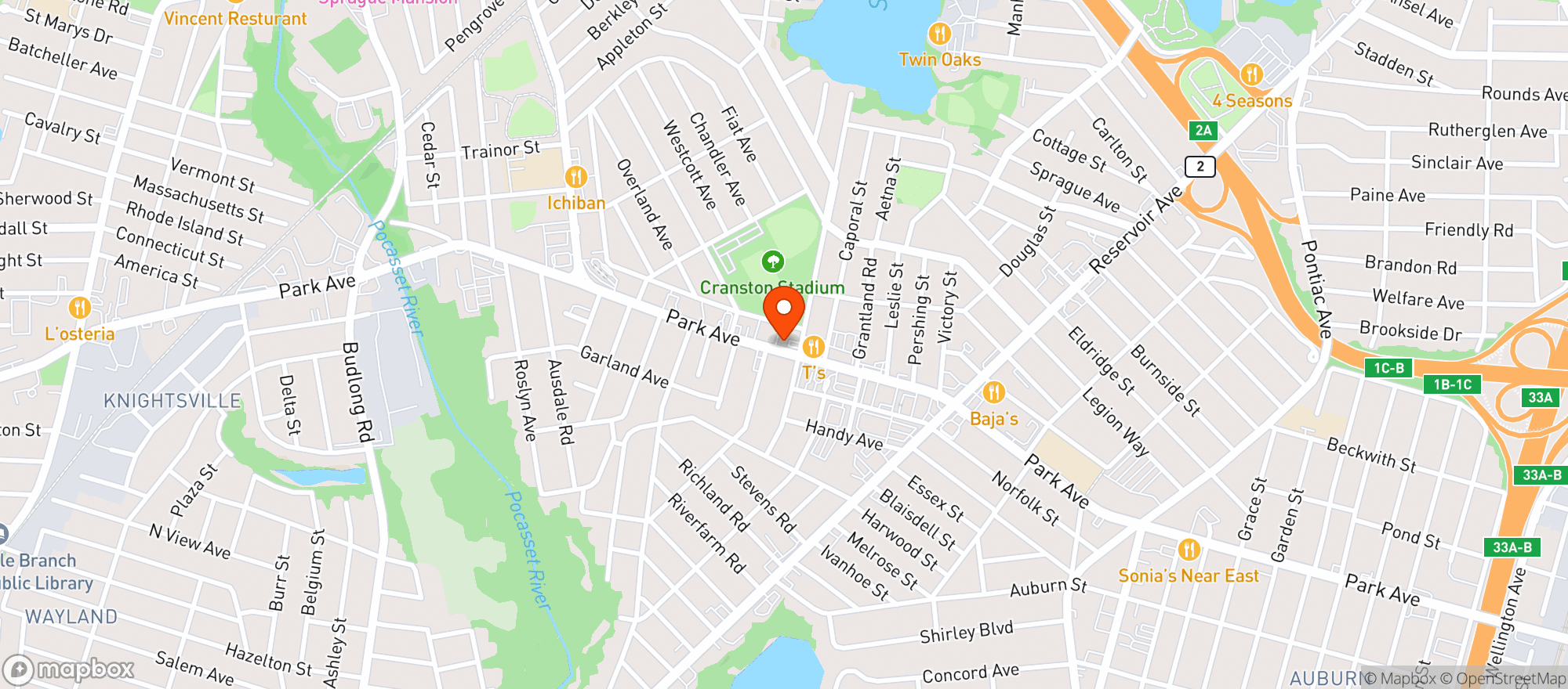 Map showing Majestic Liquor