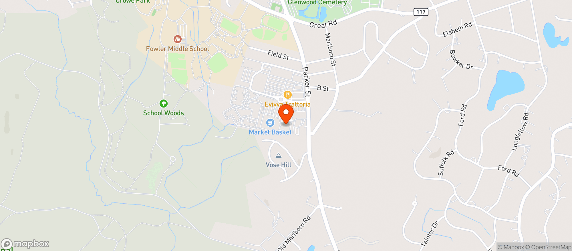 Map showing Spirits Of Maynard