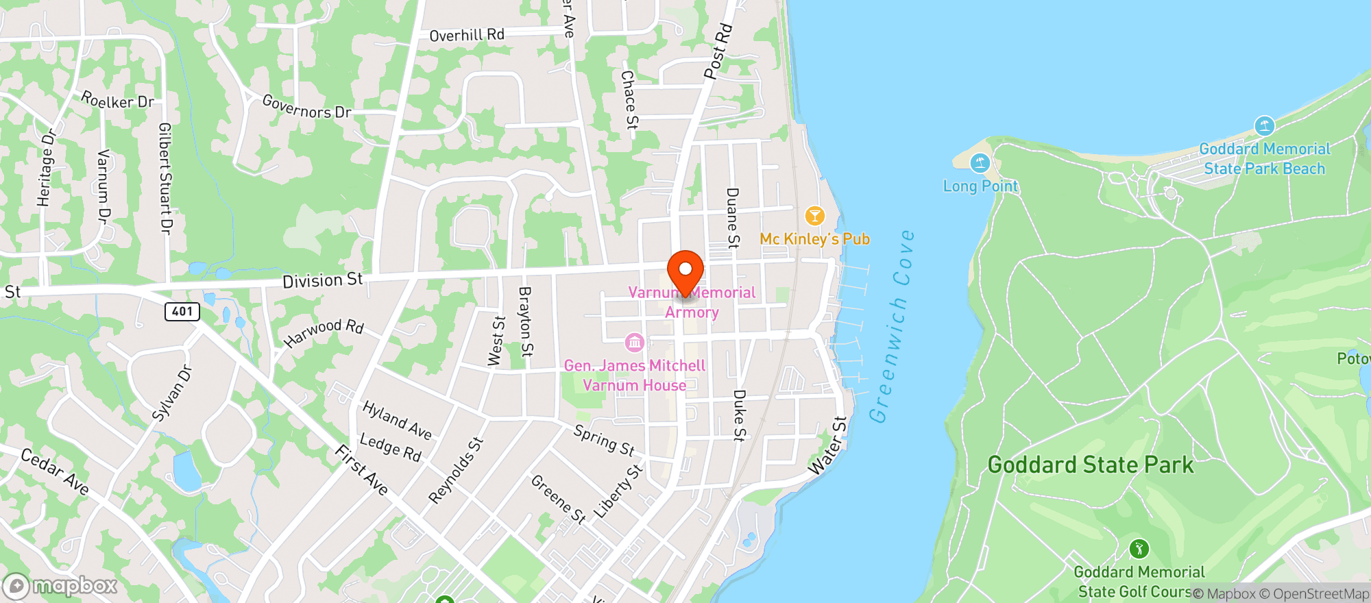 Map showing Graze on Main