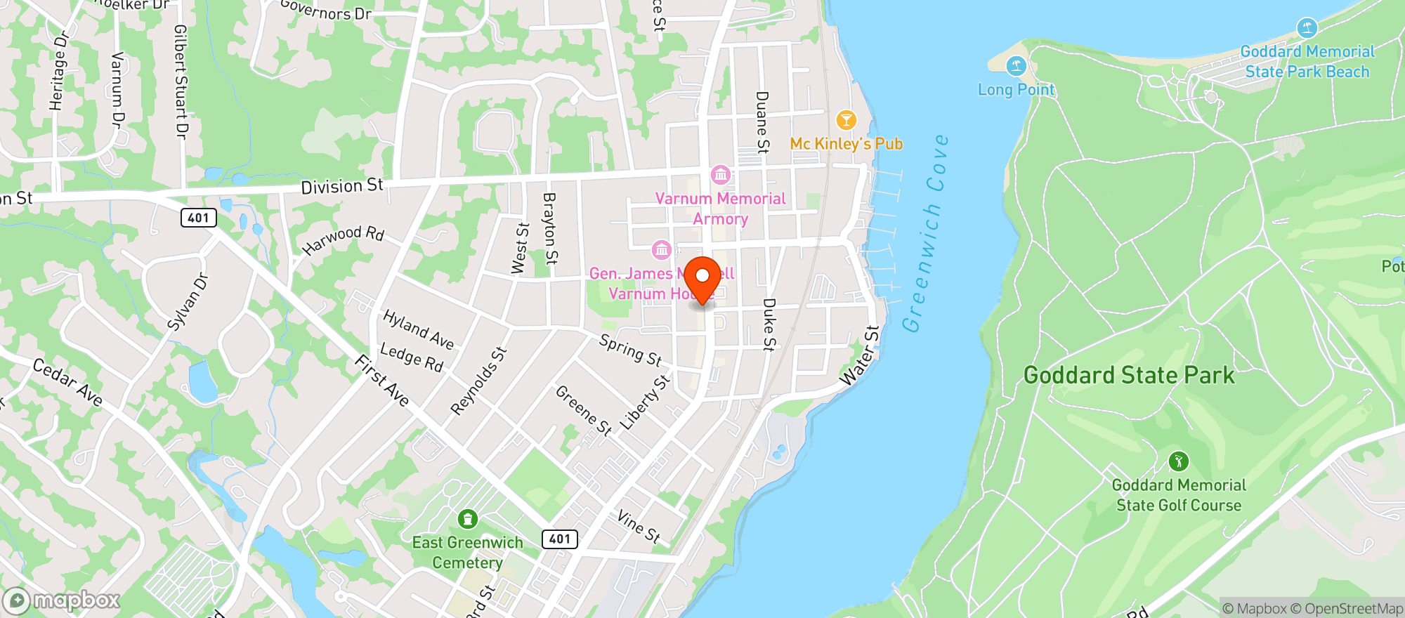 Map showing La Masseria