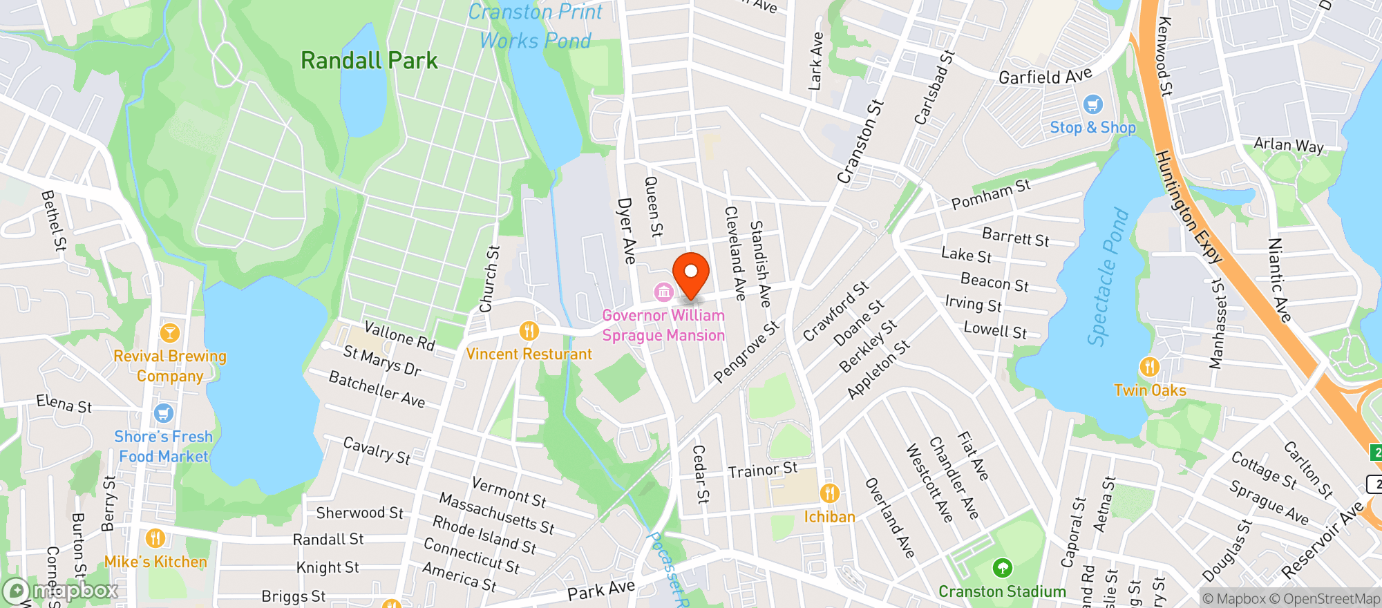 Map showing Mcshawns Pub