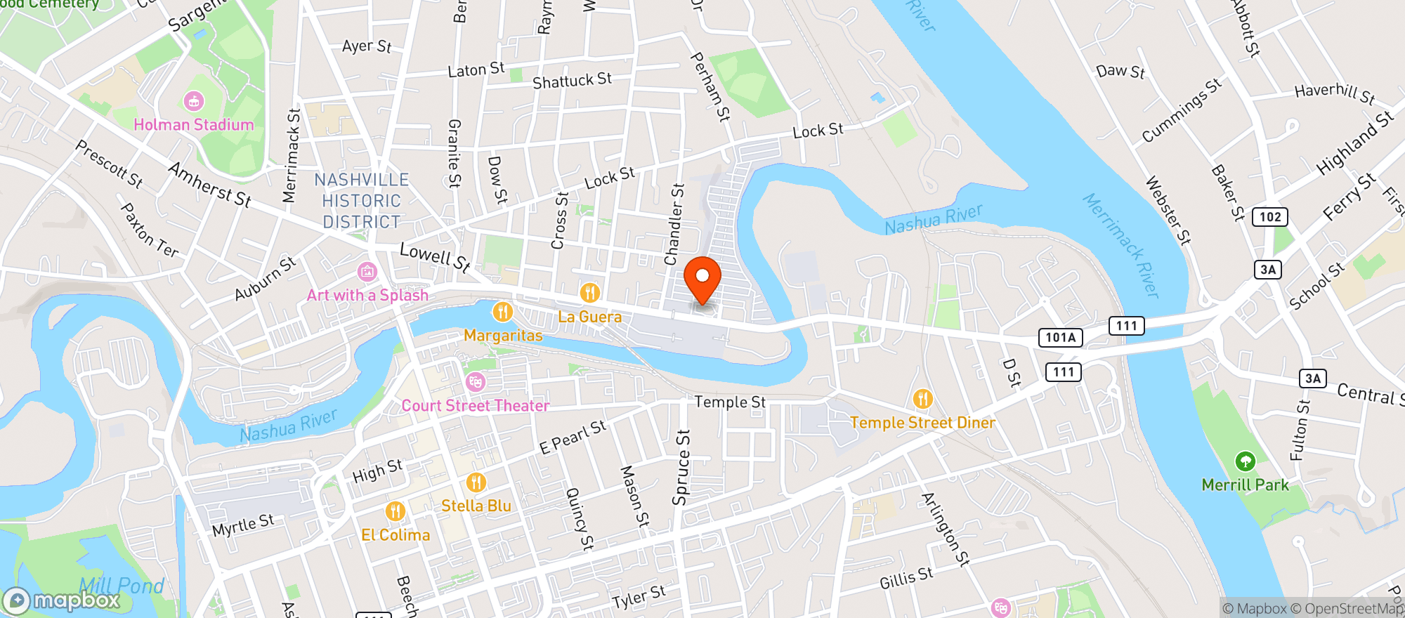 Map showing Seasons Corner Market