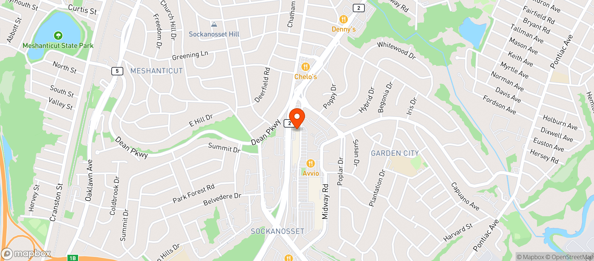 Map showing Williams Sonoma