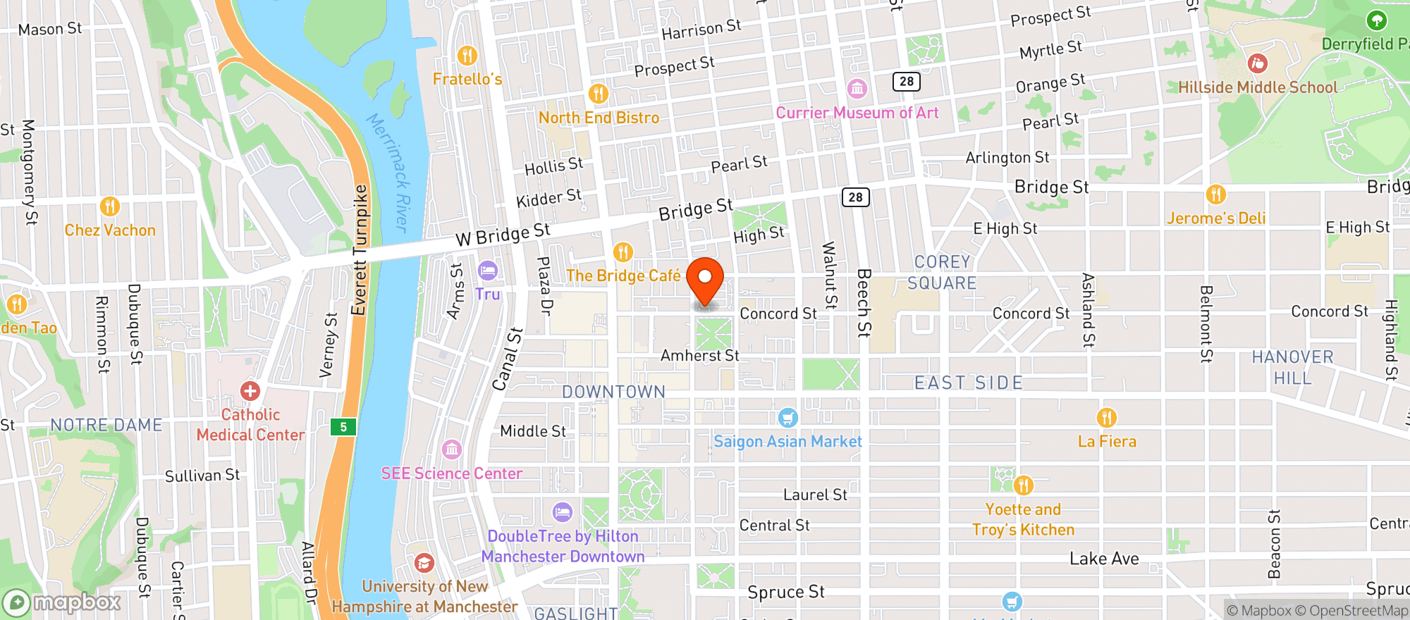 Map showing Firefly An American Bistro