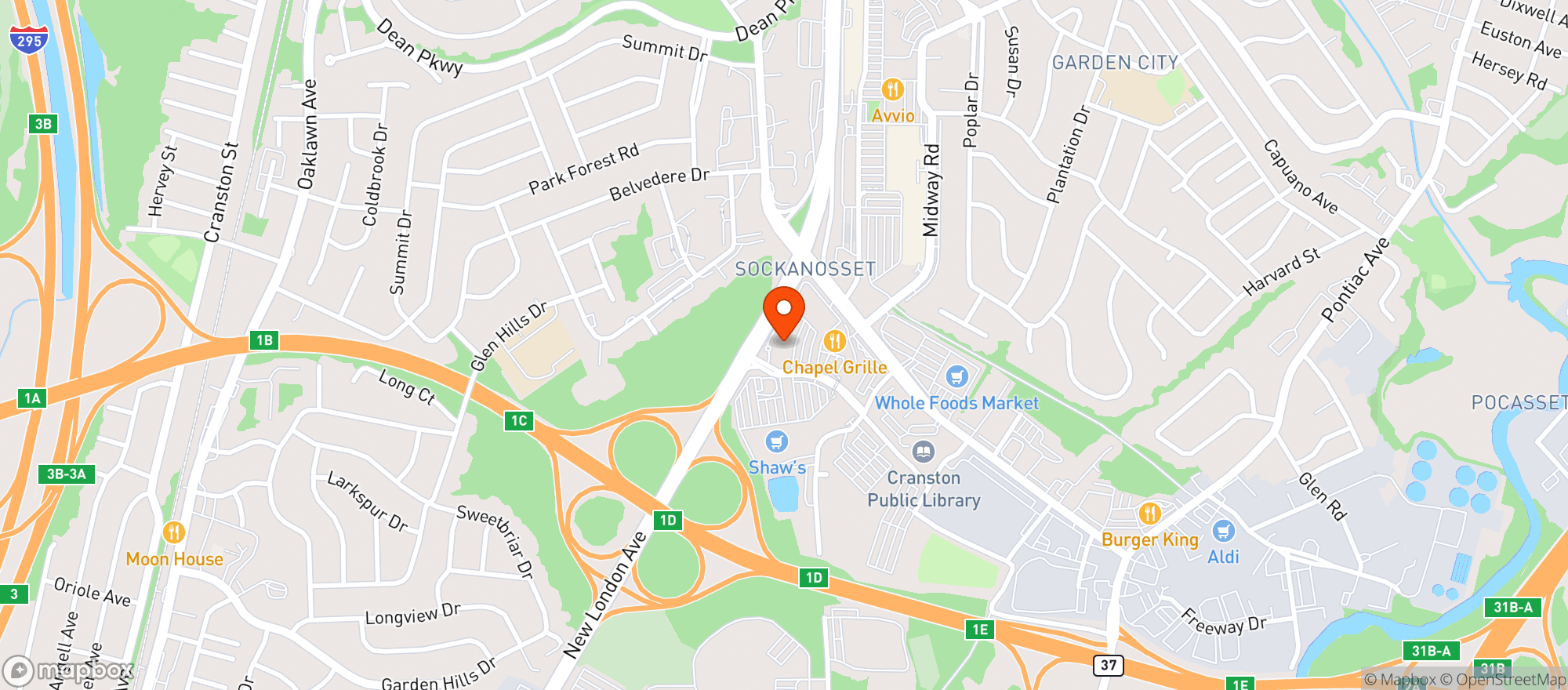 Map showing Gnc