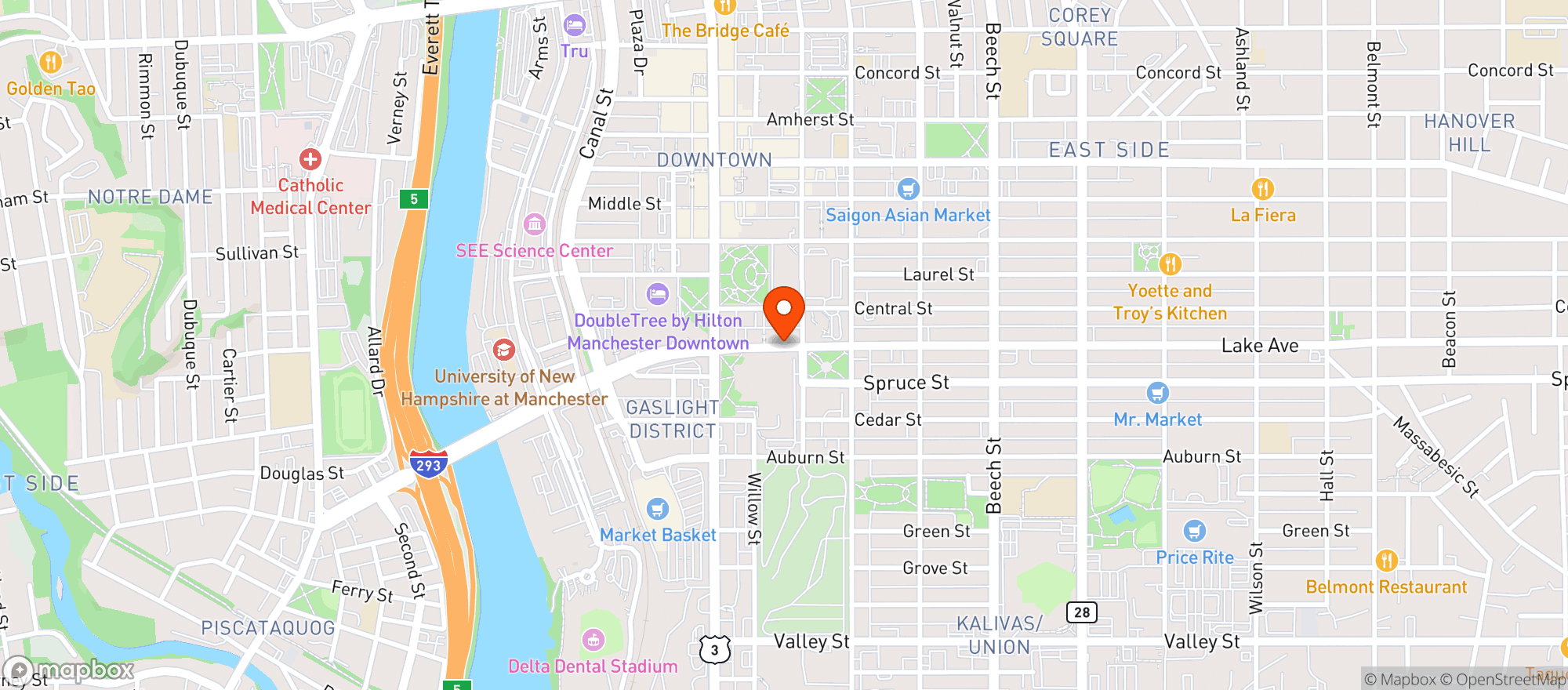 Map showing El Rincon Zacatecano Taqueria