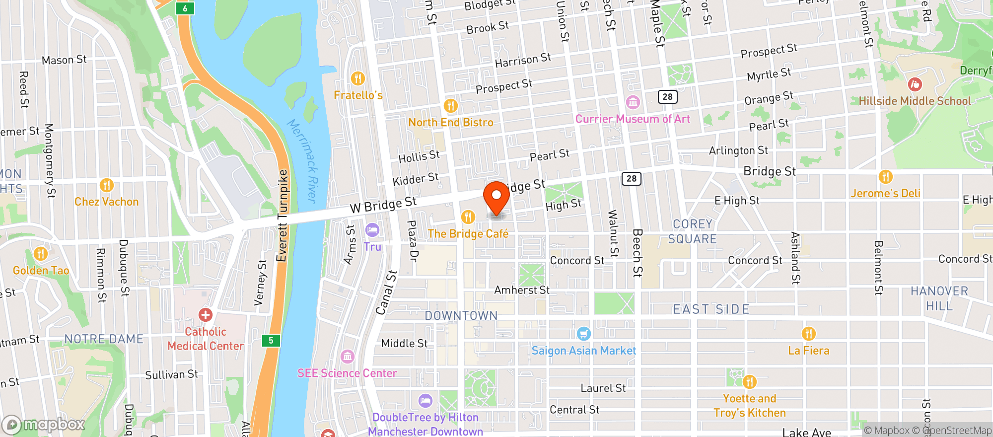 Map showing Wild Rover Pub