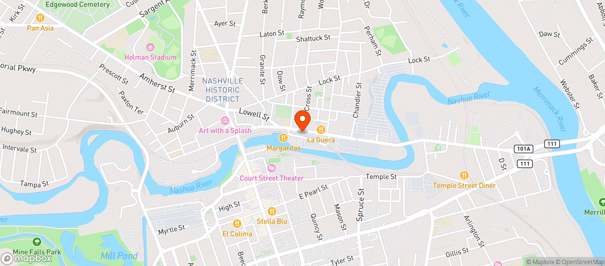 Map showing Racing Mart Fuels