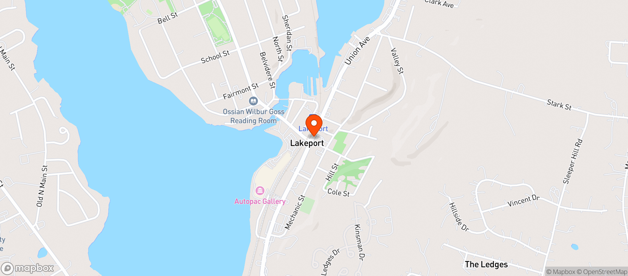 Map showing Fratellos Ristorante Inc