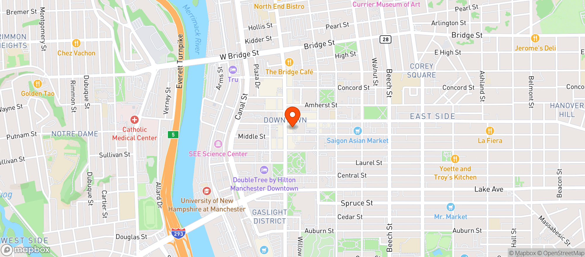 Map showing 110 Grill