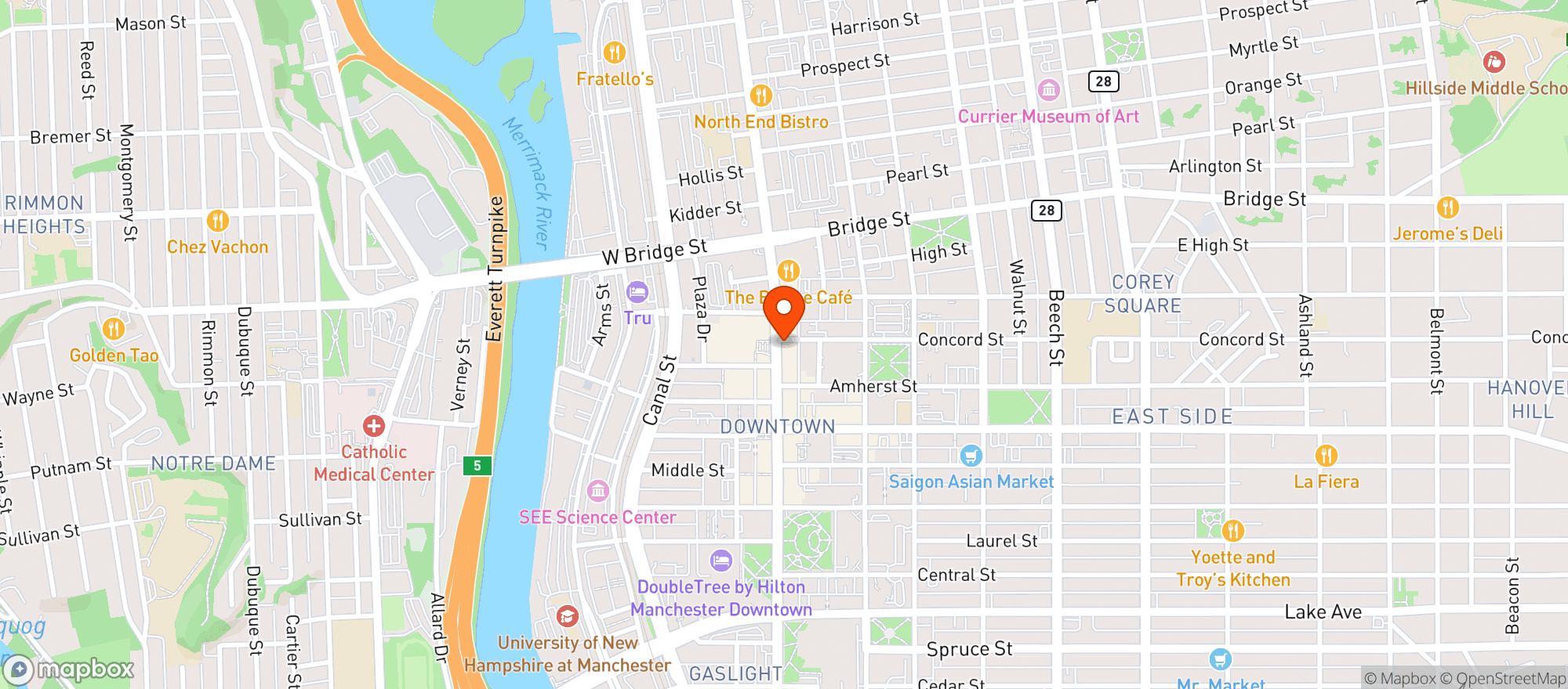 Map showing Bad Brgr