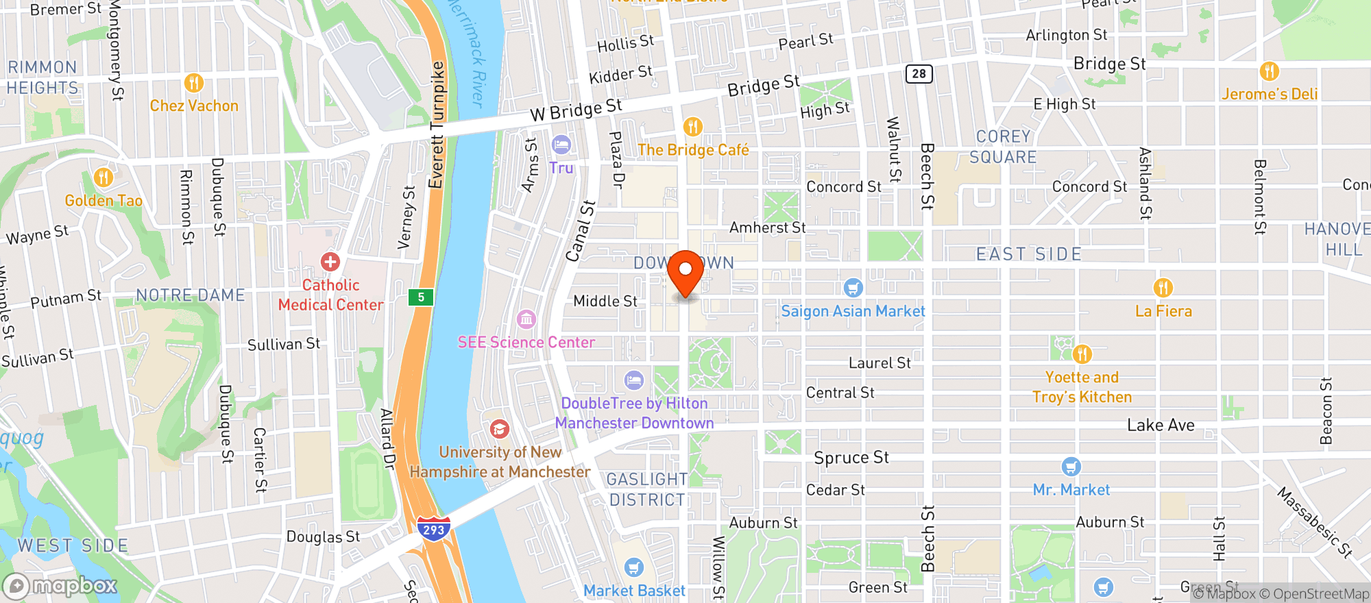 Map showing Vallarta Tequila Bar