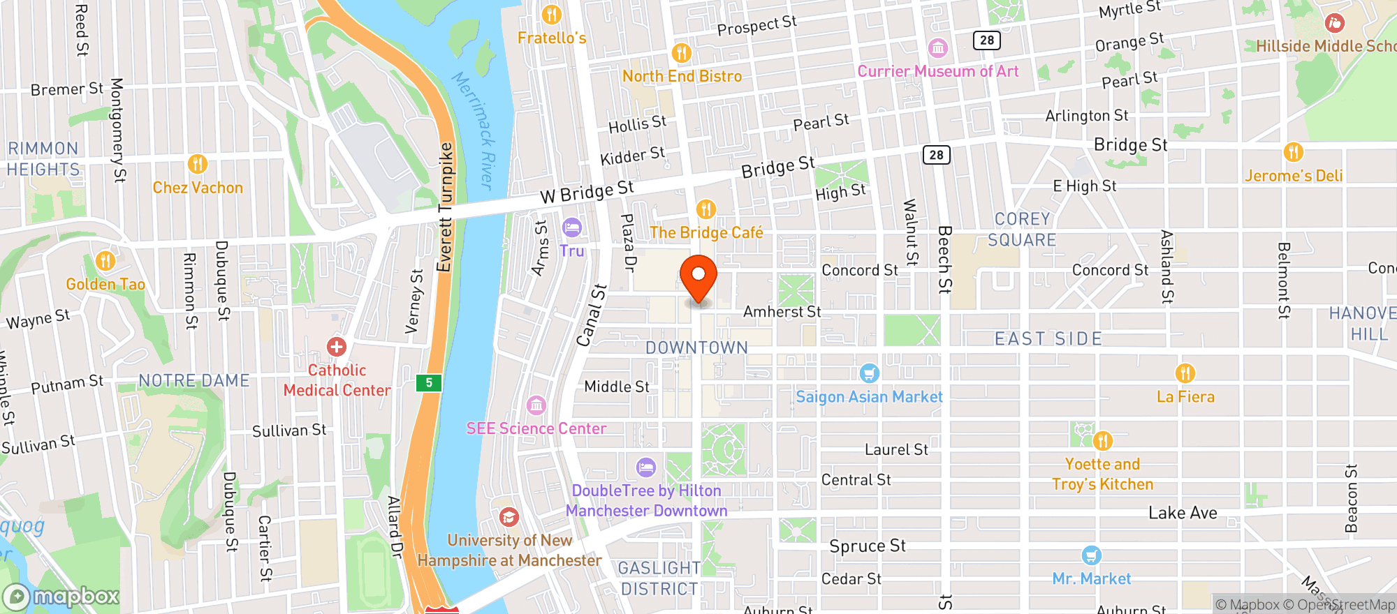 Map showing Campo Enoteca