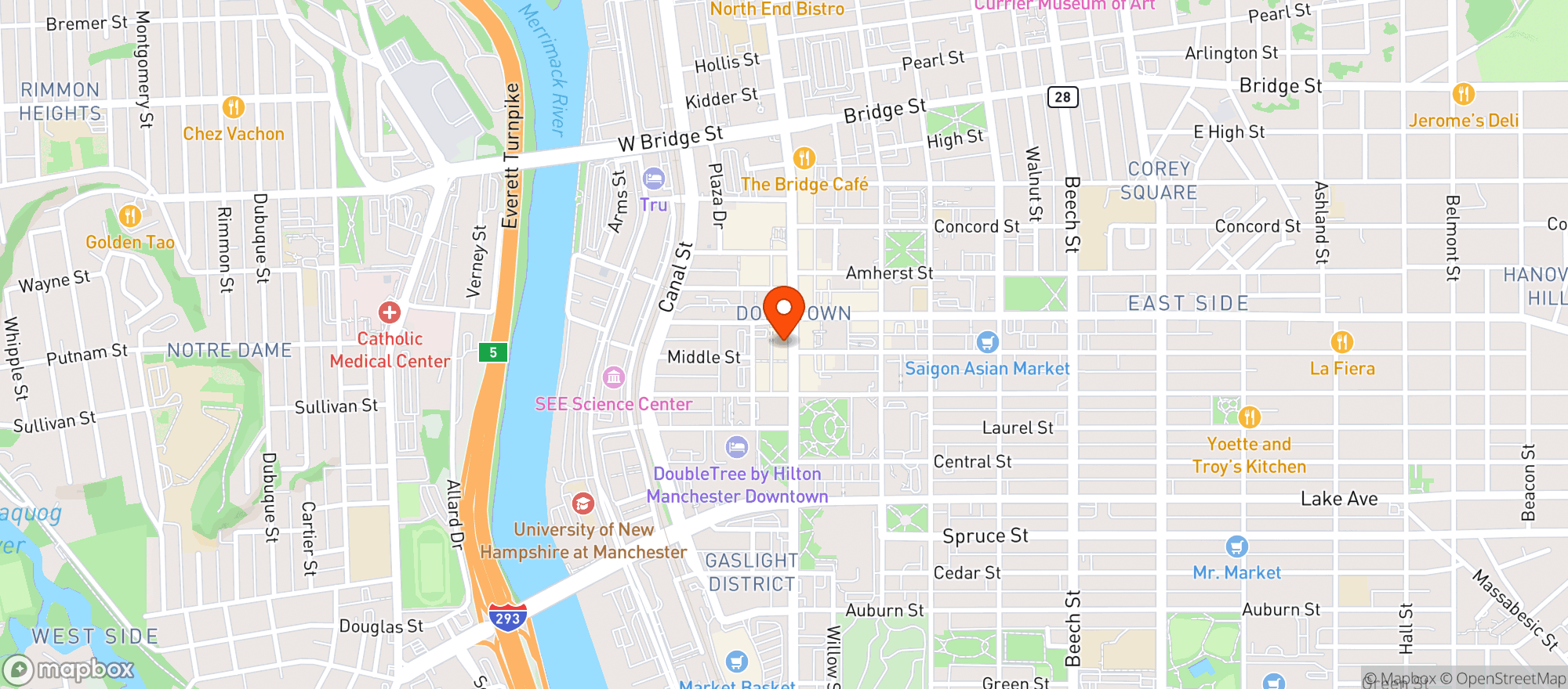 Map showing Stash Box
