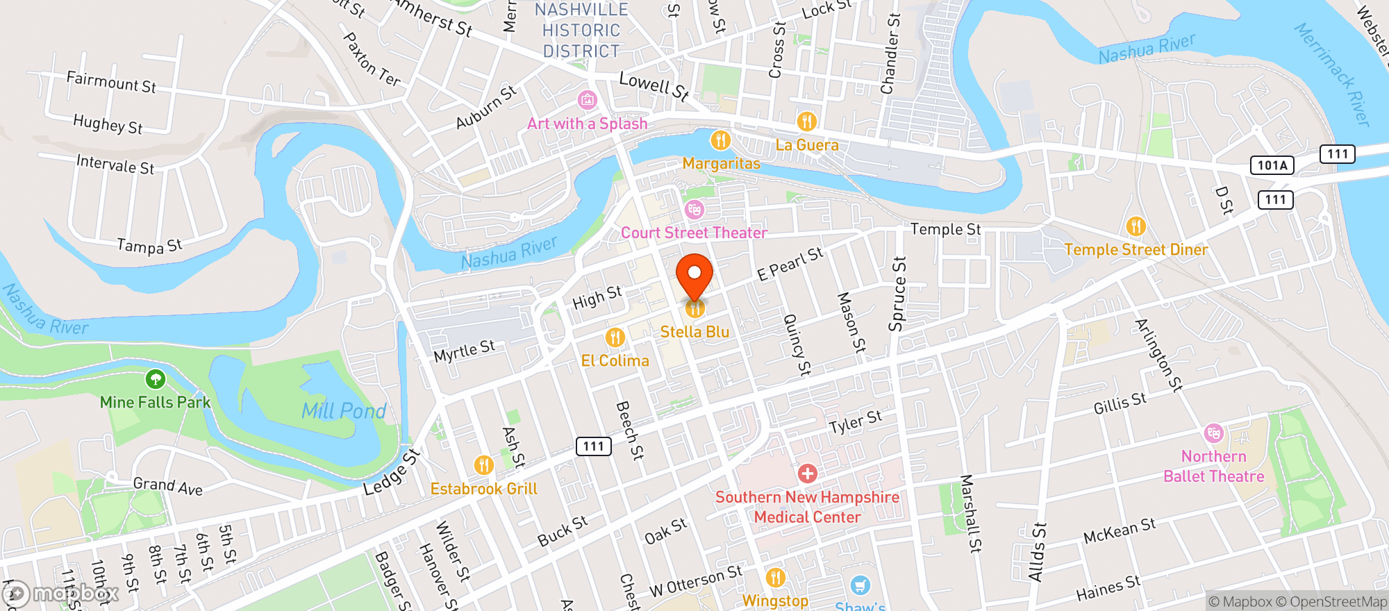 Map showing Stella Blu Llc