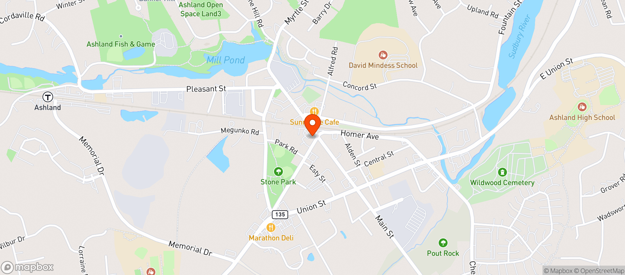 Map showing Main St Wine & Spirits