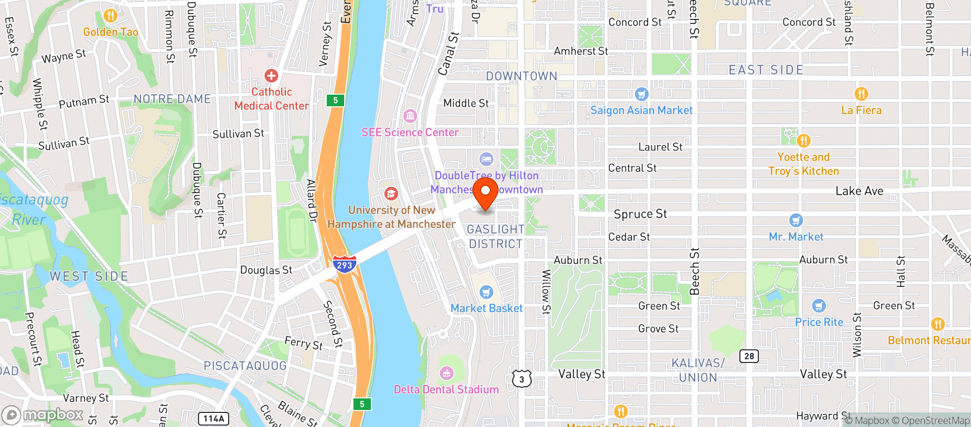 Map showing The Goat