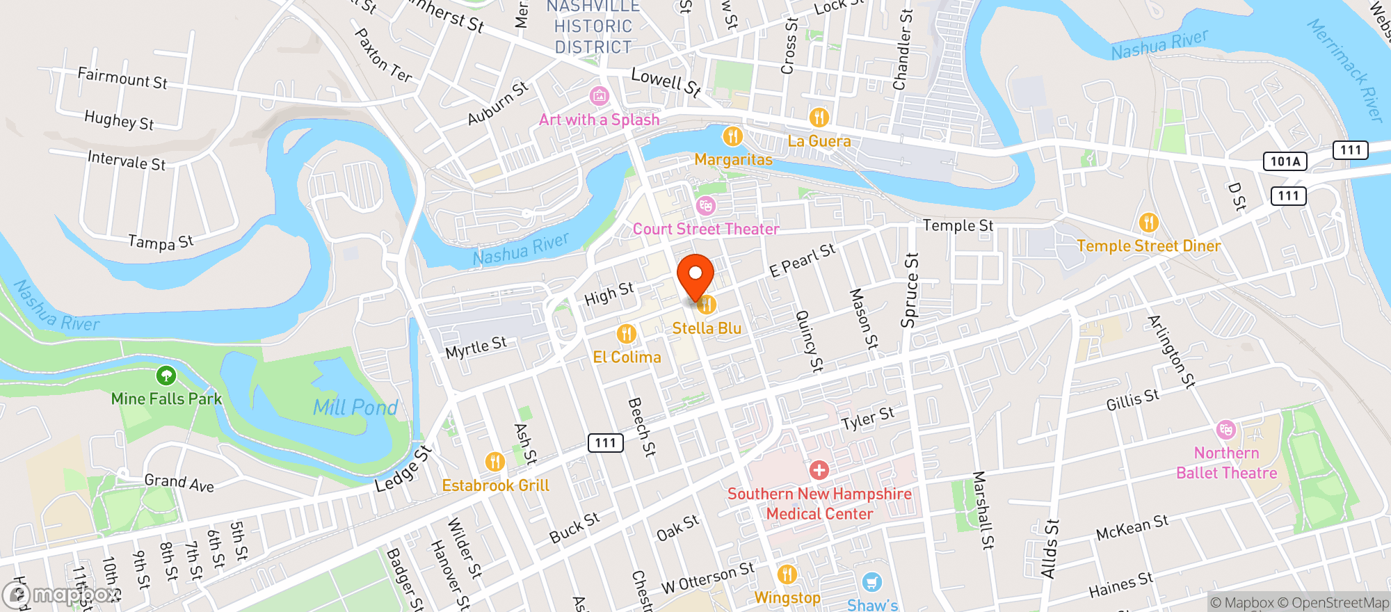 Map showing Union Public House