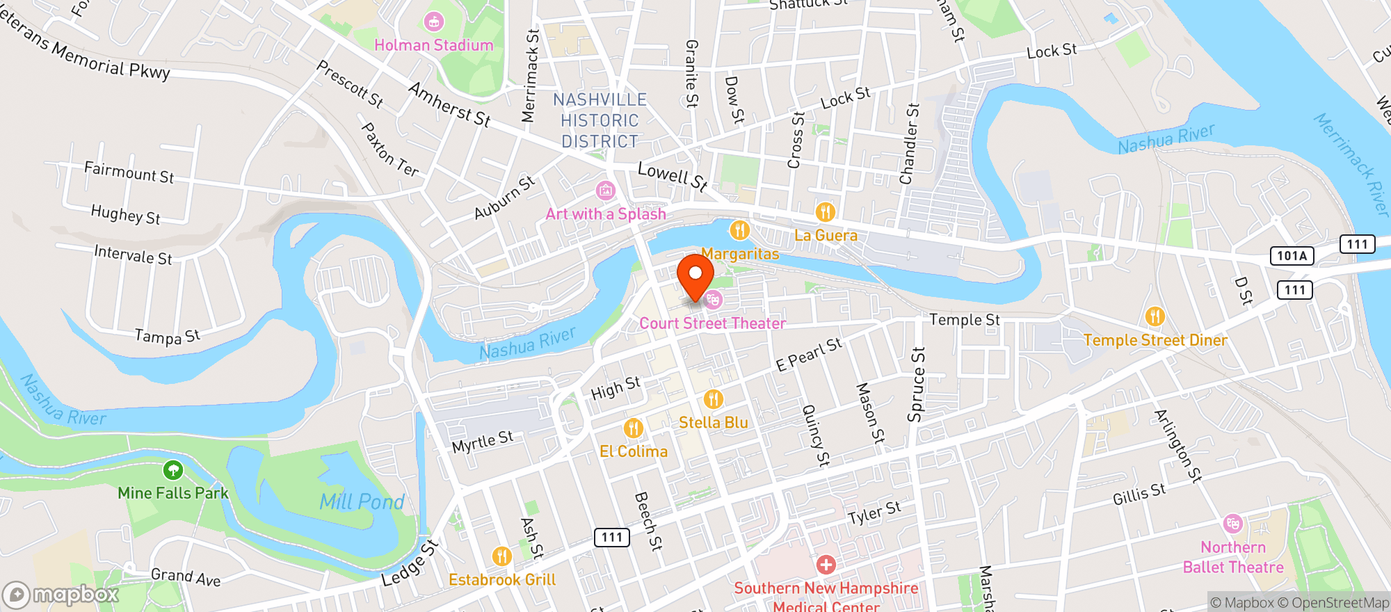 Map showing American Legion #3