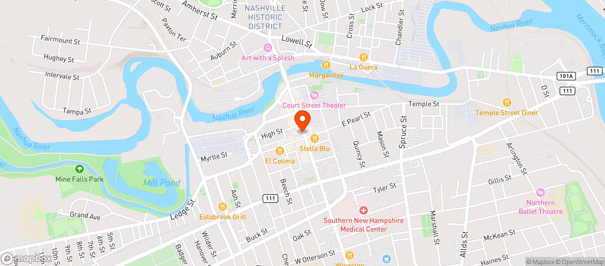 Map showing Marthas Inc