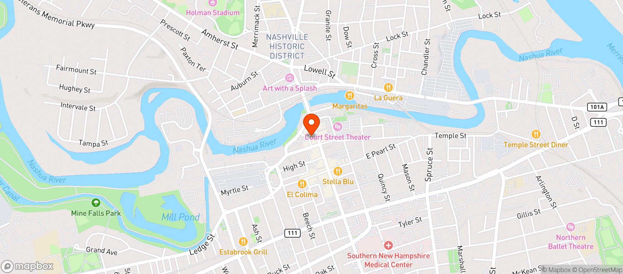 Map showing Castros Backroom