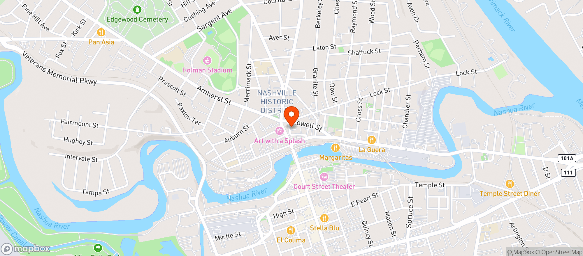 Map showing Fodys Llc