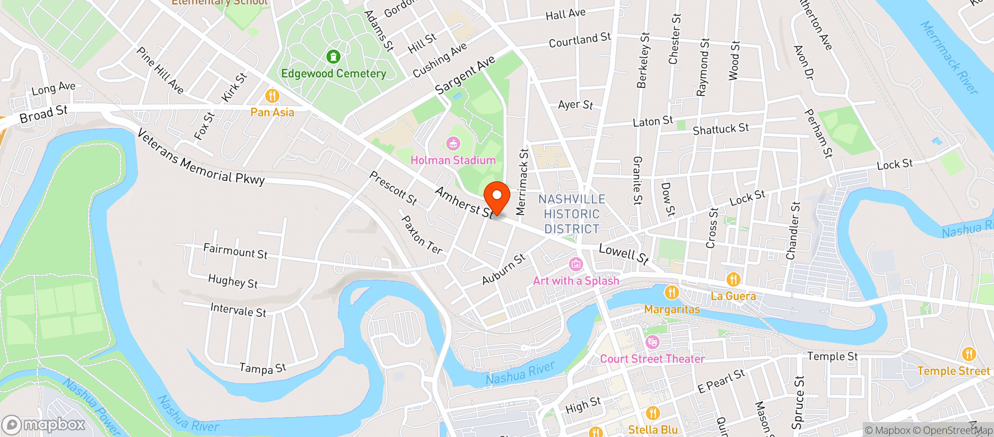 Map showing Jays Amherst Market