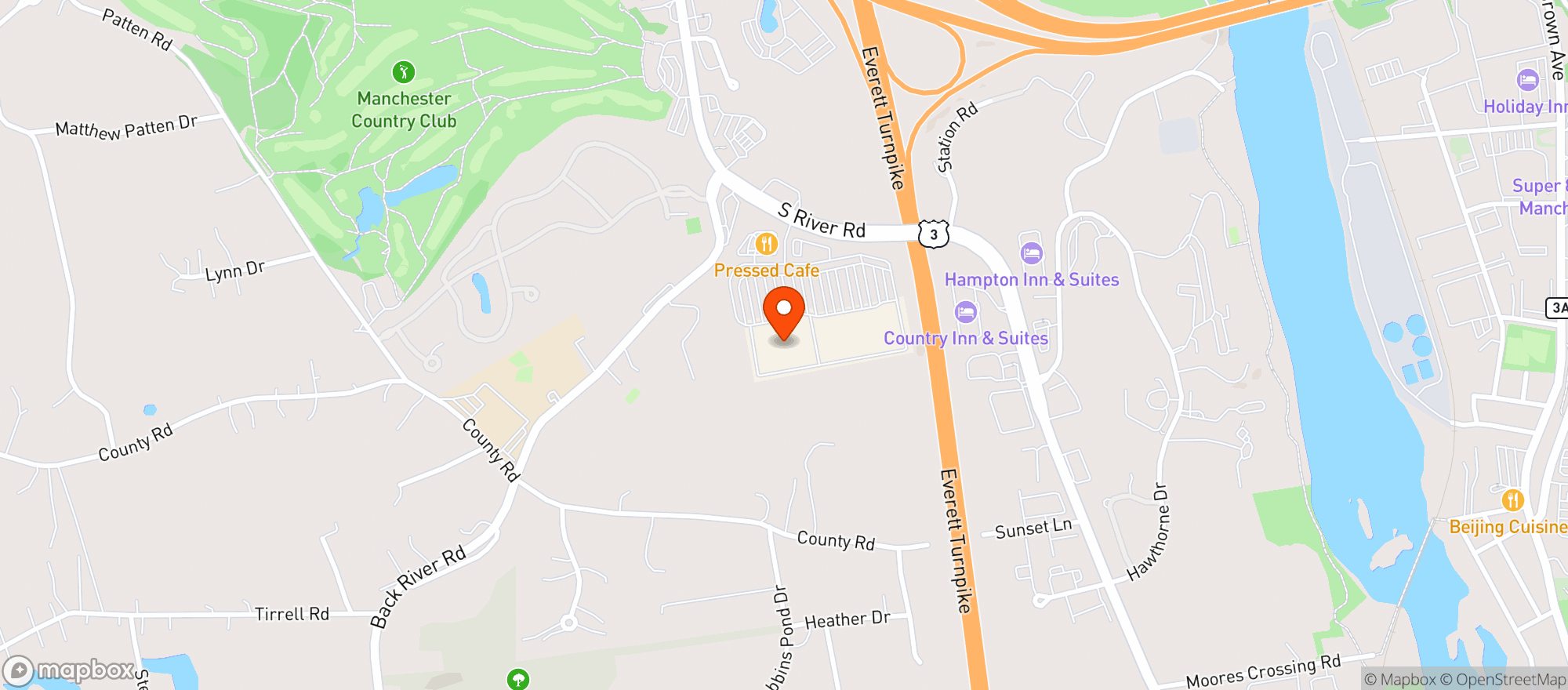 Map showing Target - Bedford