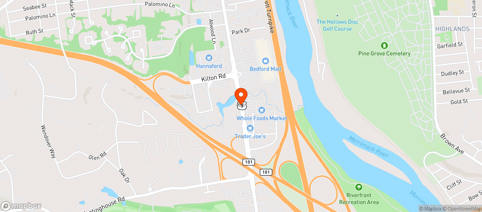 Map showing WHOLE FOODS MARKET