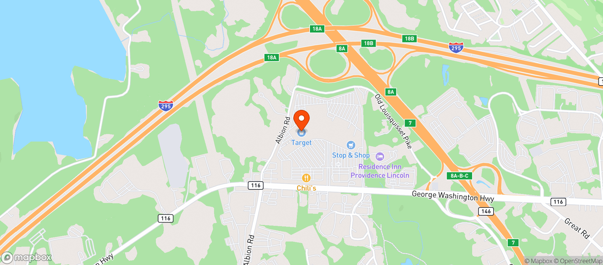 Map showing Target