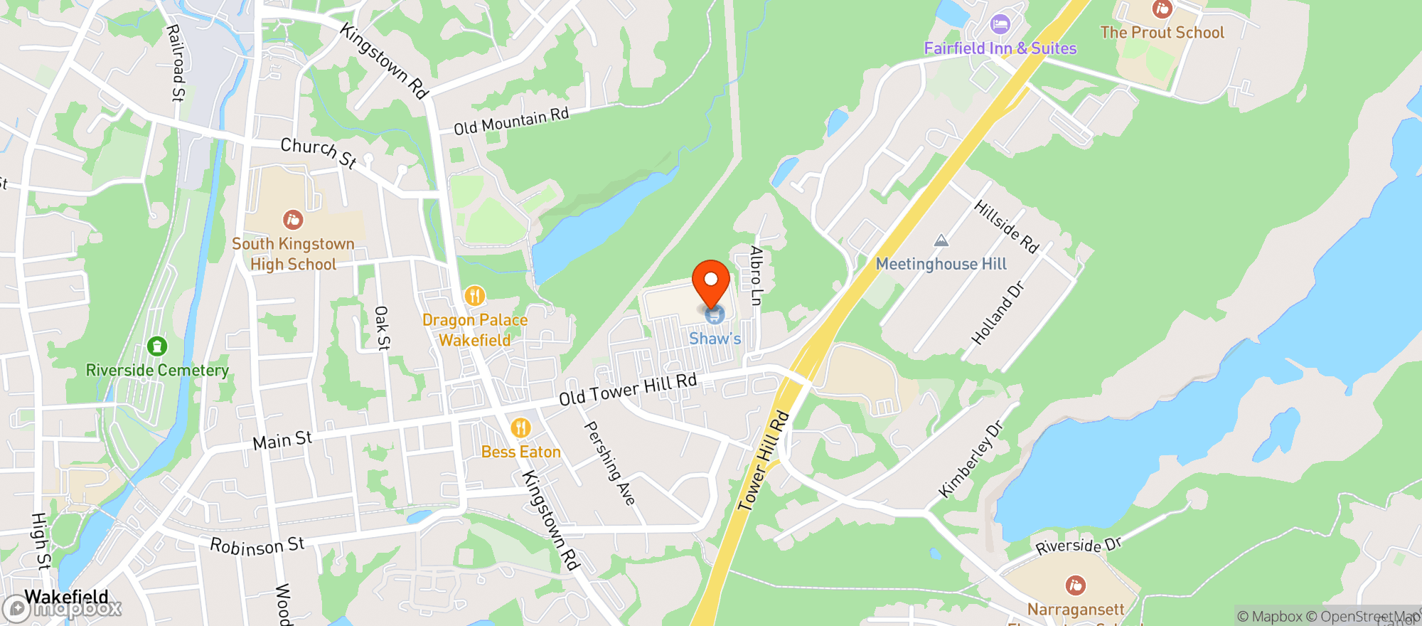 Map showing Shaws - 02438 - Wakefield