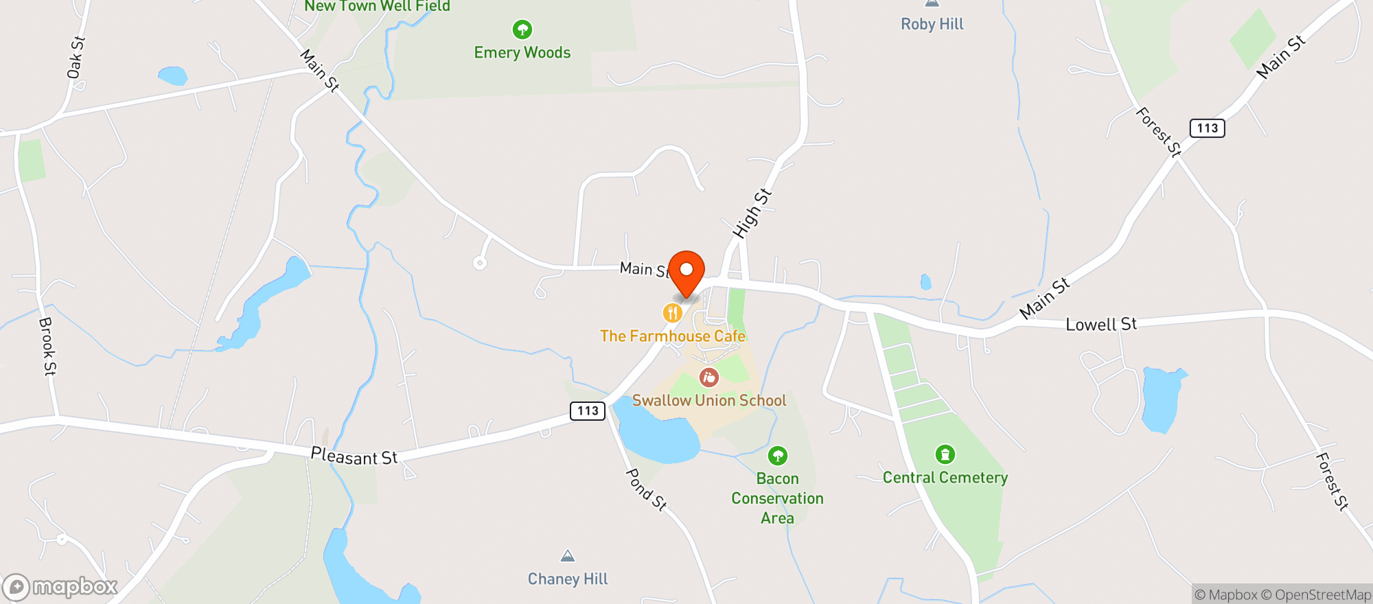 Map showing Mirabelle