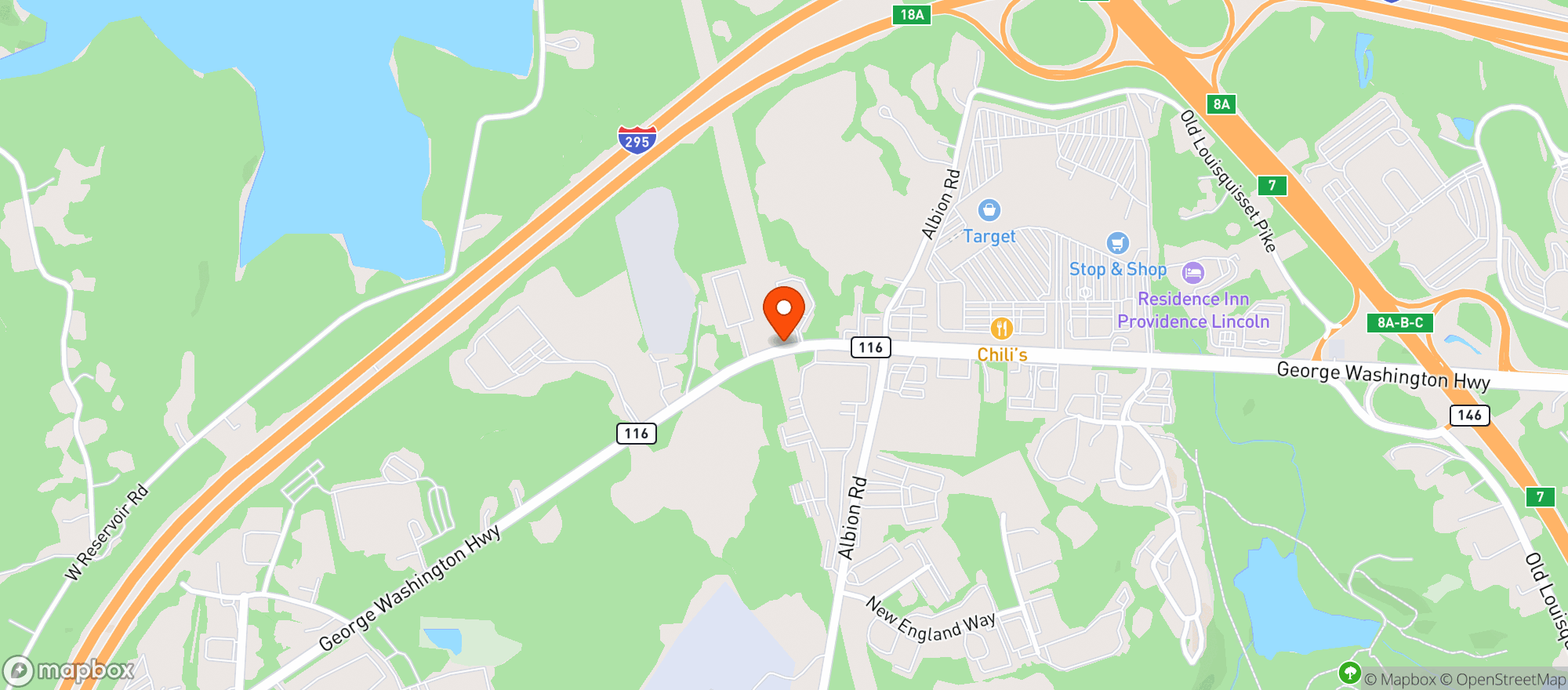 Map showing Stop & Shop - 0712 - Lincoln