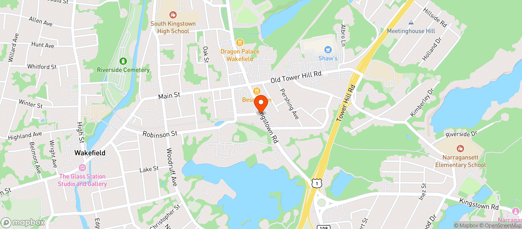 Map showing Belmont Market (Ri)