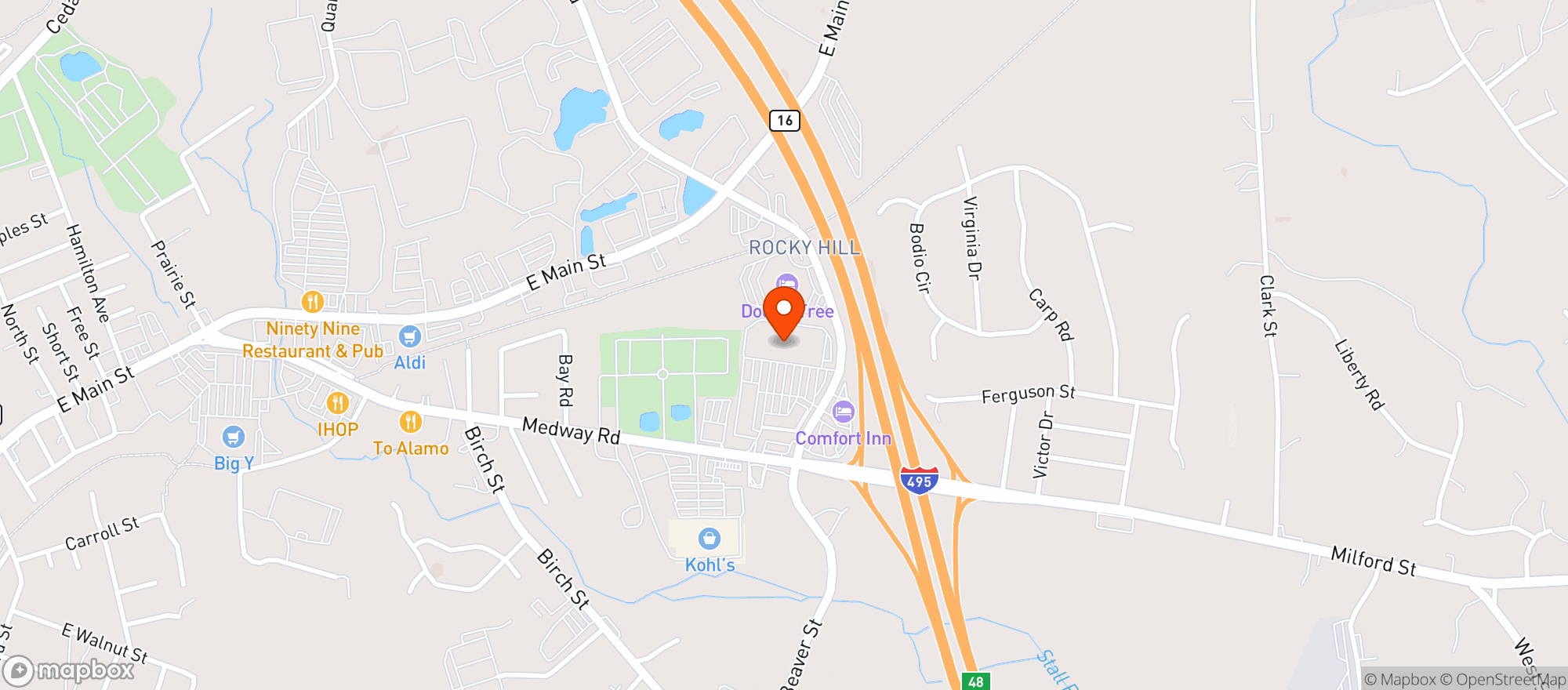 Map showing Stop & Shop (126 Medway Road)