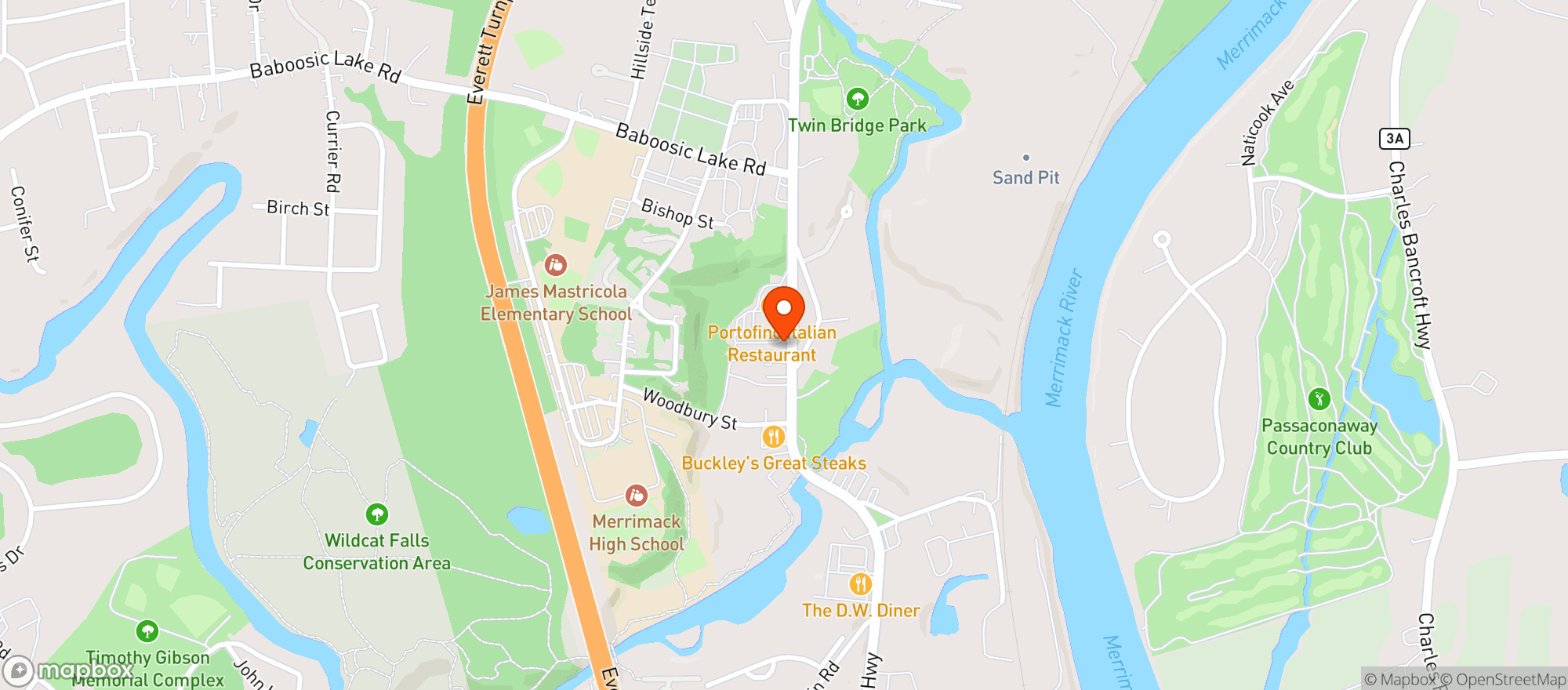 Map showing Tomahawk Butchery