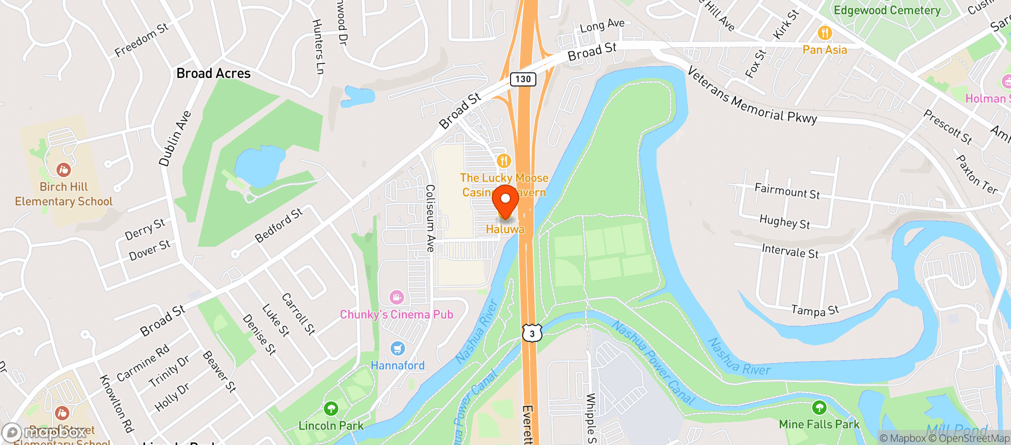 Map showing Shortys Mexican Roadhouse